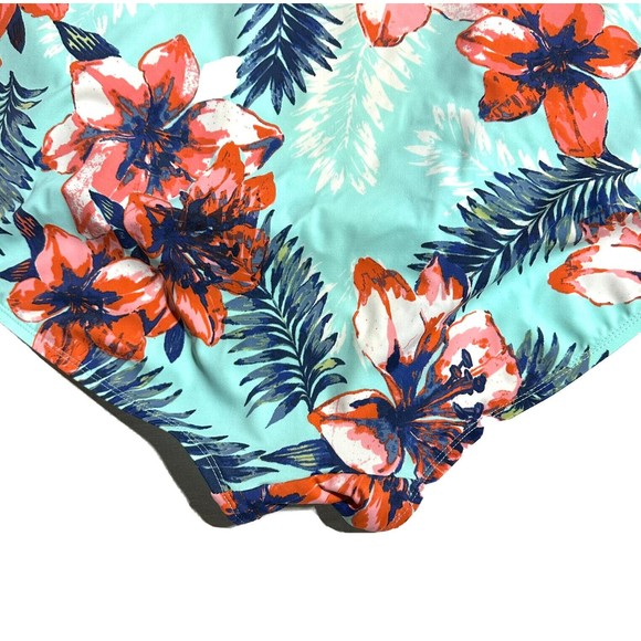 CATHERINES One Piece Swimsuit Bathing Suit Ruffles Built in Bra Floral Size 32W - Picture 5 of 12